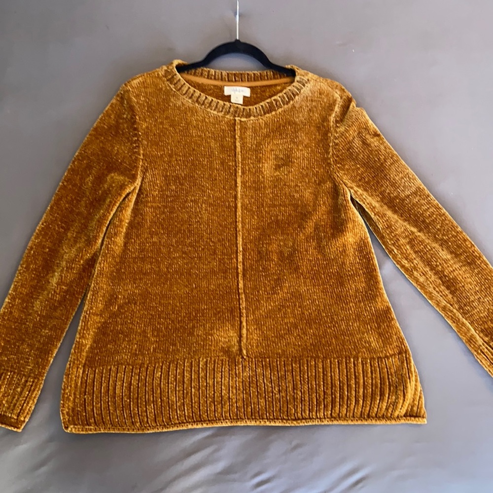 Mustard Yellow chenille type sweater